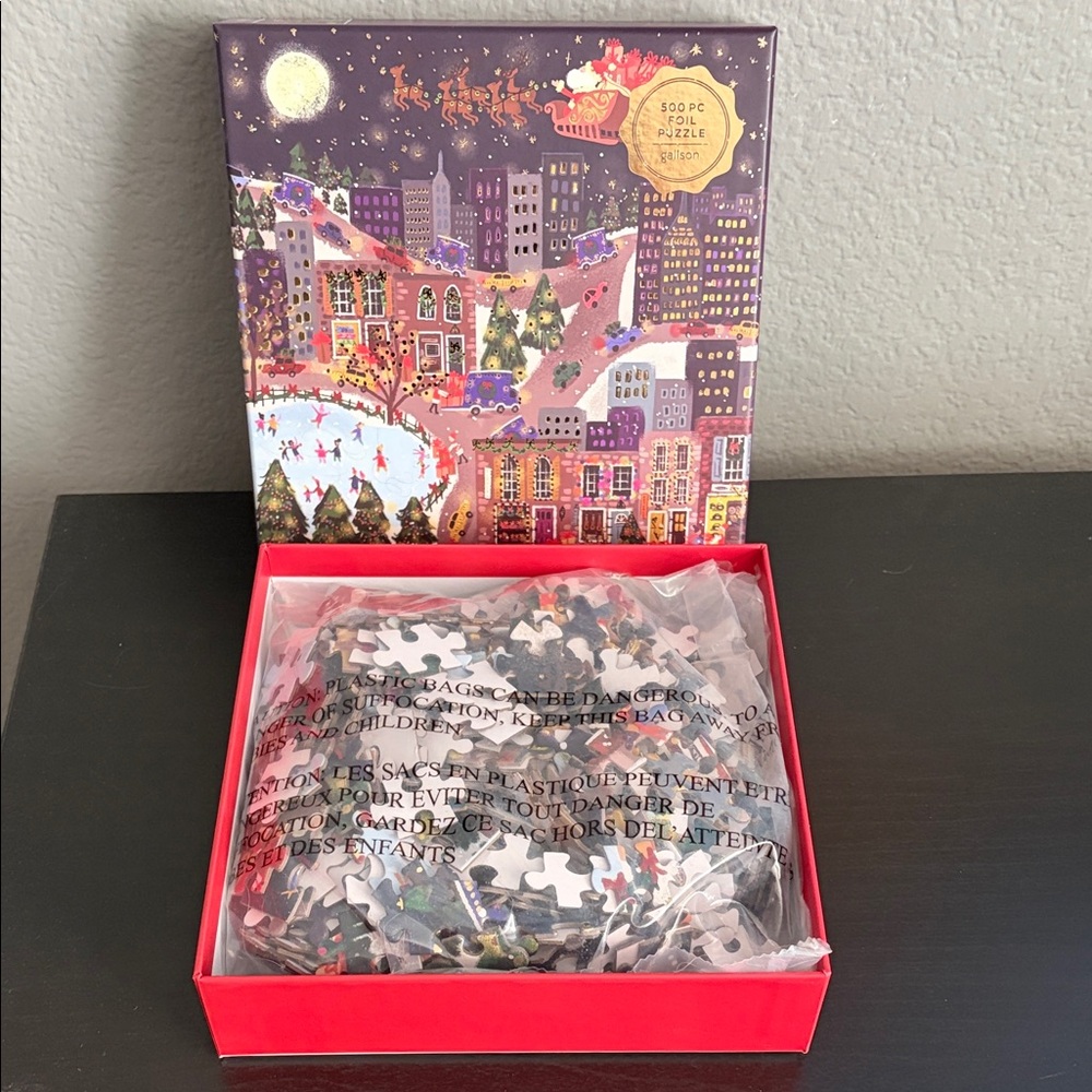 Galison Presentville Foil 500-Piece Puzzle - Multicolor - Picture 4 of 5
